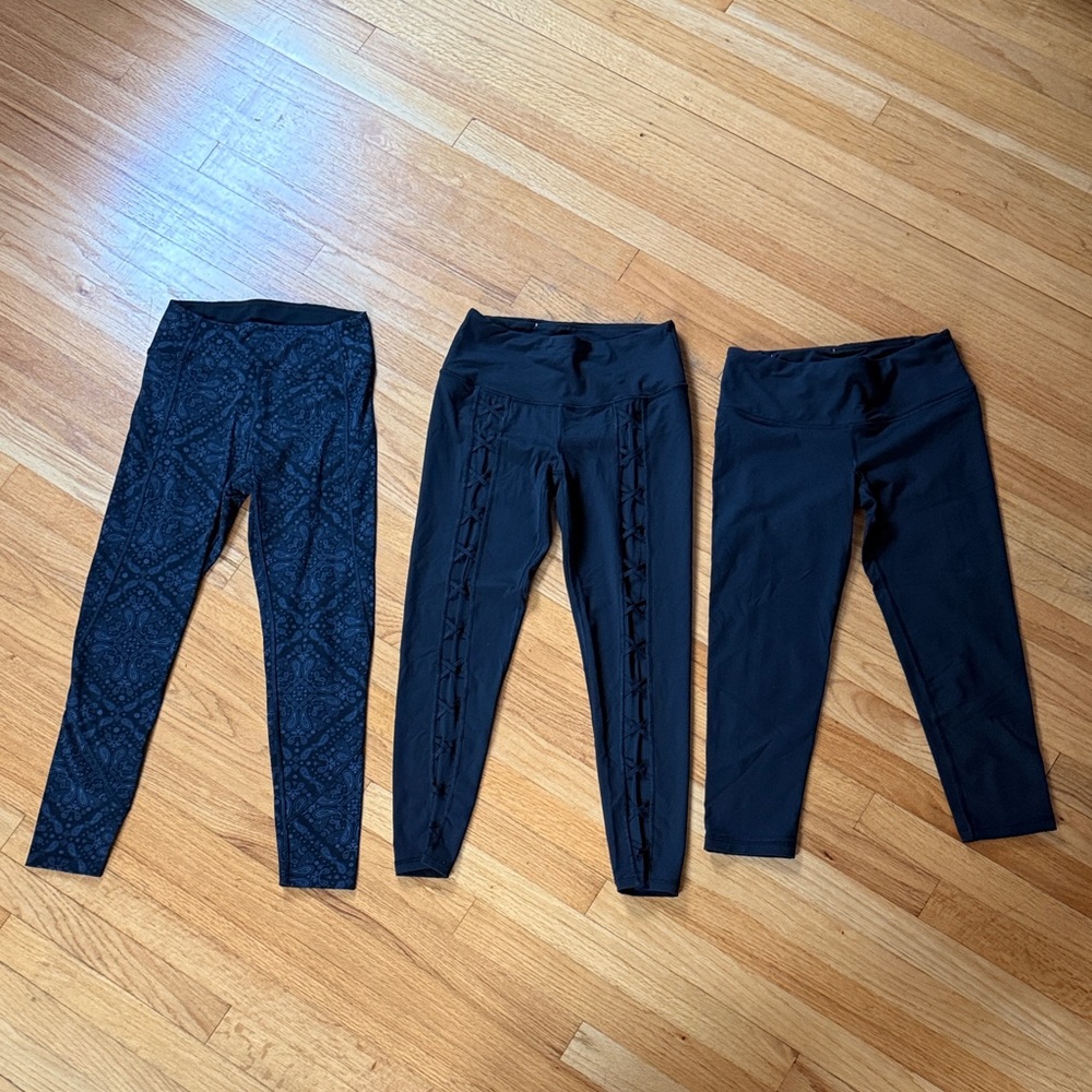 Victoria's Secret / Vs Pink Leggings Trio Bundle Sz S